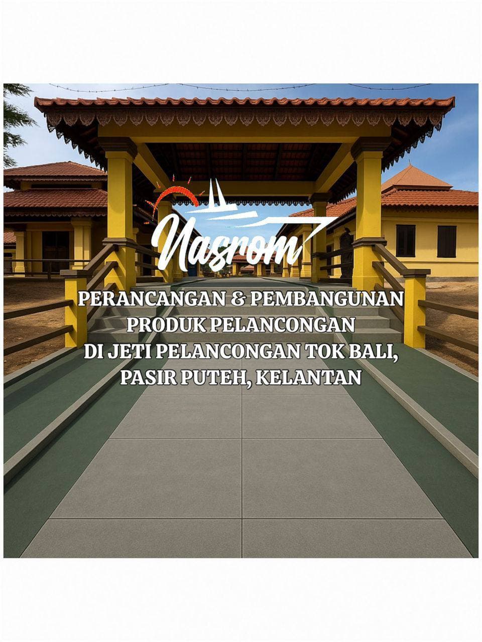 NASROM Travel & Tours boat fleet at Tok Bali Jetty