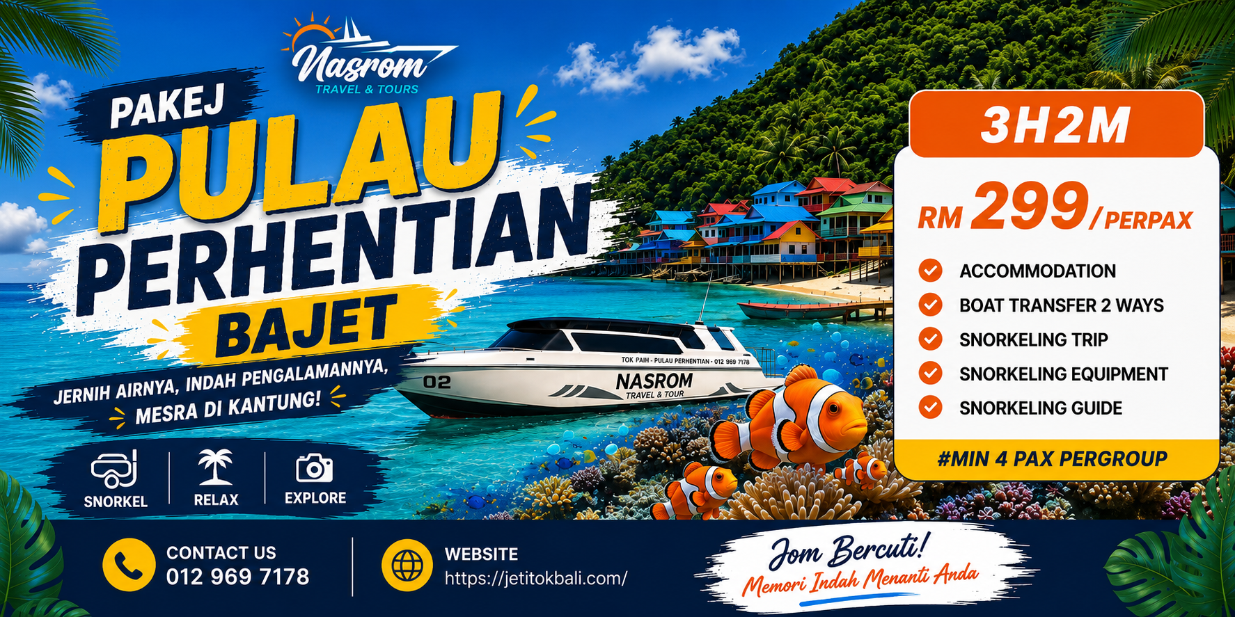 Pulau Perhentian Bajet 3H2M