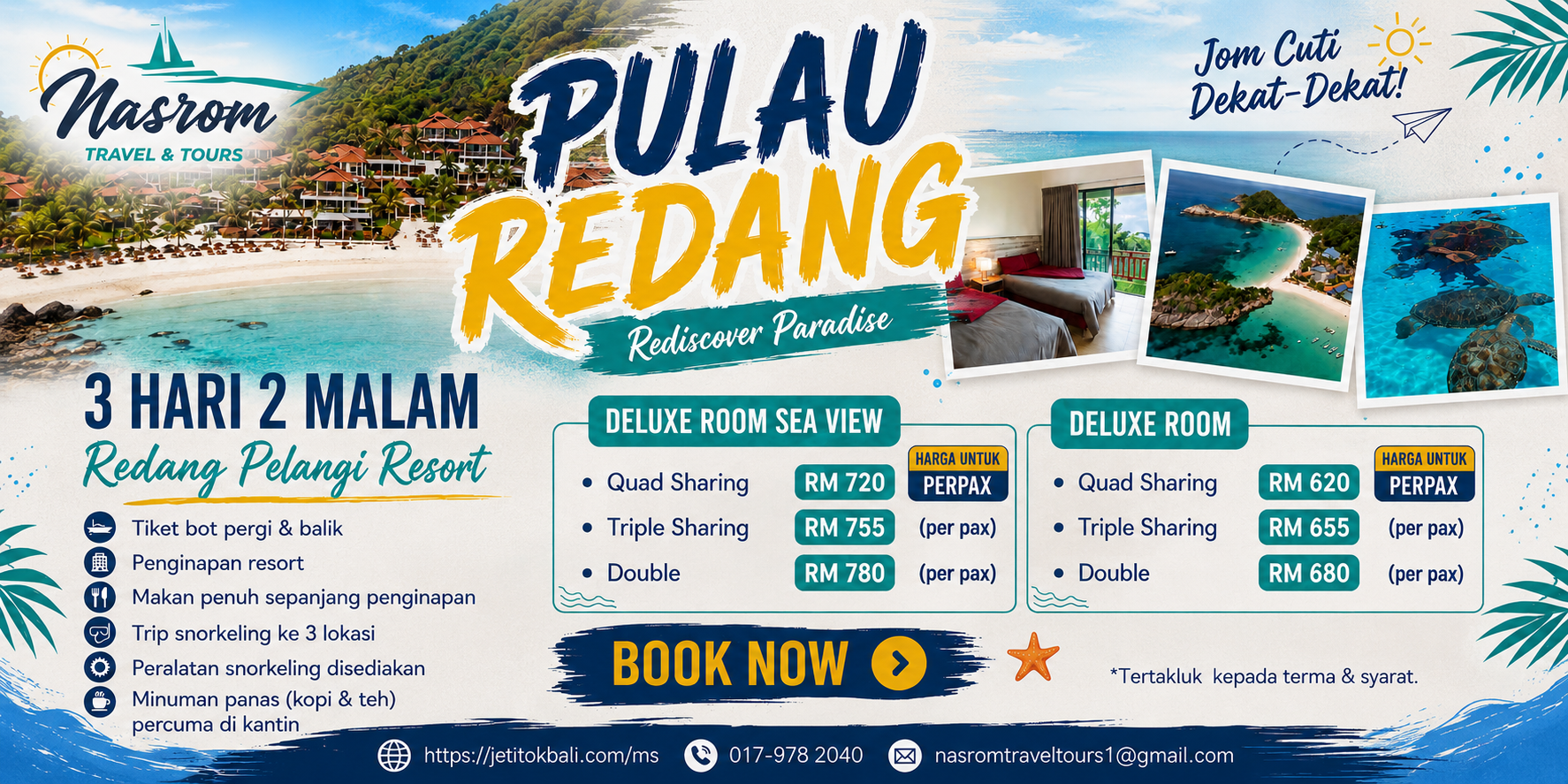 Pulau Redang 3H2M — Redang Pelangi Resort